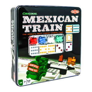 Mexican Train in Tin - 91 double 12 dominoes